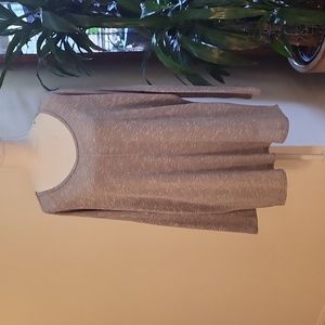 Angie Gray Knitted 3/4 Sleeve Shirt Loose